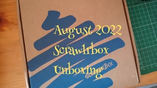 August 2022 Scrawlrbox Unboxing [upl. by Inaffit]