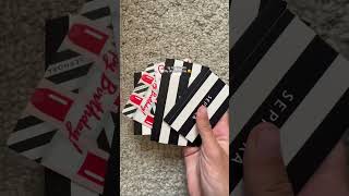 all my bday gifts Sephora gift cards 🥵🥵 preppy birthday relatable viralvideo fypシ゚ trend [upl. by Noxas353]