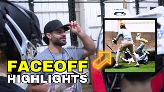 Lacrosse Faceoff Training Highlights with OVRPWR [upl. by Agathy]