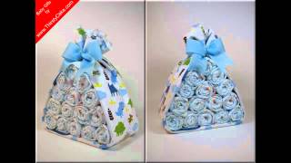 One of a kind Custom Diaper Cakes and Baby Gifts by Thirsty Cake [upl. by Selby]