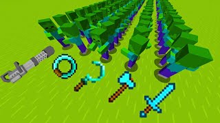 which tool kill mobs faster [upl. by Einial]