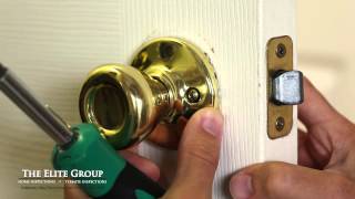 How to Fix a Stuck Door Latch  The Elite Group Property Inspections [upl. by Ydarg]