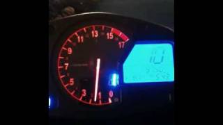 2008 CBR600RR Gear Indicator and Gauge Color Mod [upl. by Aleekat]