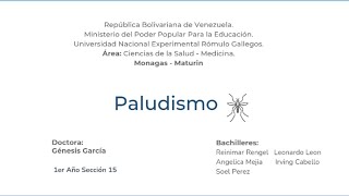 el paludismo [upl. by Daenis]