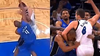 Arron Afflalo Tries to DECAPITATE Nemanja Bjelica Gets Reversed into a Headlock Instead [upl. by Jacy]