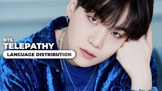 BTS  Telepathy  Language Distribution [upl. by Ardle]