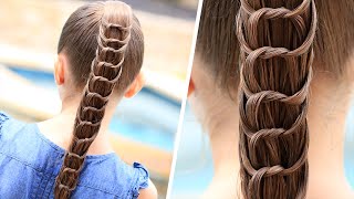 How to Create a Knotted Ponytail  Cute Hairstyles [upl. by Bromleigh709]