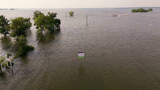 LOOK Drone Footage Shows Flooding Around Grapevine Lake  June 6 2024 [upl. by Vada]