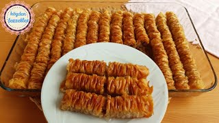 😋DİKKAT‼Yapması kolay Lezzeti olay✅Hazır yufkadan kolay burma baklava tarifi✔Burma baklava Tarifi [upl. by Marjorie]