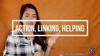 3 Types of Verbs  Action Linking Helping [upl. by Armalda]