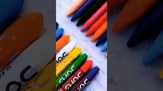 Plastice Crayons 🆚 Oil Pastel crayons foryou youtubeshorts artistsubha [upl. by Guevara]