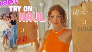 TRY ON HAUL SALDI PullampBear e HampM💸✨ estate 2023 [upl. by Ber]