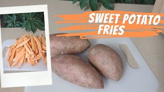 Sweet Potato Fries Yam Fries Air Fryer Method [upl. by Vail]