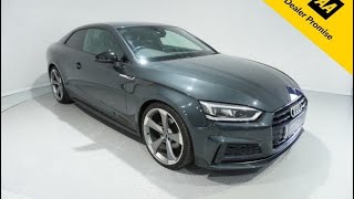 2019 AUDI A5 20 TFSI 40 Black Edition Coupe 2dr Petrol S Tronic Euro 6 ss 190 ps [upl. by Aihsal]