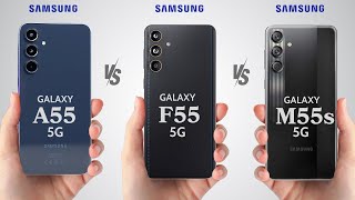 Samsung Galaxy F55 vs M55s vs A55  Which One Offers the Best Value [upl. by Ttebroc]