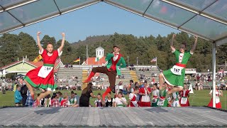 A Scottish Irish Jig dance competition held during 2024 Braemar Gathering Highland Games Scotland [upl. by Akoyn703]