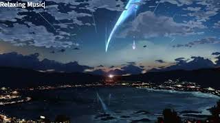 Kimi no Na wa Your Name OST 1 Hour  Gentle Rain Sounds peaceful pianover [upl. by Arratahs]