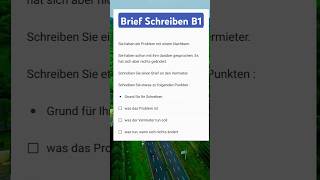 German Exam Brief schreiben B1 DTZGASTÖSD deutsch einfachdeutsch shorts [upl. by Ibbor921]