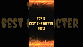 Top 5 Best character skill😮😯🧐trending freefire ytshorts freefirefacts 😯👍🙏mrdytgaming [upl. by Eenert]