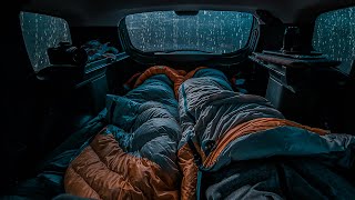 10 Hours ⚡️ Rain Sound On Window Car with Thunder SoundsㅣSleep Study and Relaxation Meditation [upl. by Hawk277]