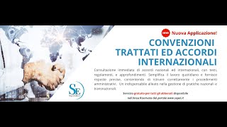 Applicazione Convenzioni Internazionali  Video Tutorial [upl. by Nirrej]