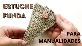 Estuche FUNDA A CROCHET fácil [upl. by Adniuqal832]