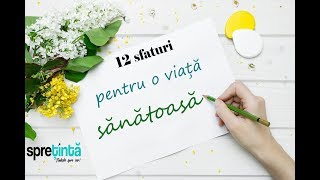 Sfaturi pentru o viata sanatoasa [upl. by Buckler]