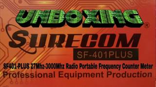 unboxing SF401PLUS 27Mhz3000Mhz Radio Portable Frequency Counter Meter with CTCCSSDCS Decoder [upl. by Antin]