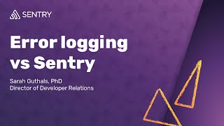 Sentry Error Monitoring vs Logging [upl. by Jorge7]