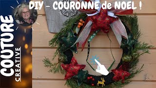 🎅🎄 Fabriquer une COURONNE de NOEL VEGETALE avec ETOILES 3D diy NATURE amp DECOUVERTE ©A63 [upl. by Lothario660]