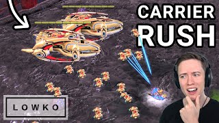 StarCraft 2 herOs CARRIER RUSH in the GSL Code S Bestof3 [upl. by Phenica167]