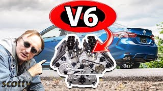 Why Not to Buy a V6 Car Inline 4 Cylinder vs V6 Engine [upl. by Inram511]