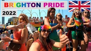 Brighton Pride 2022  Parade and street party highlights [upl. by Orella]