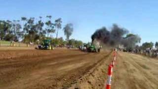 DEERE EXPERIENCE  Finley Tractor Pull [upl. by Aleacim441]