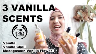 Top 3 Vanilla Body Mist by The Body Shop Wangi Vanilla Madagascan Vanilla Flower Vanilla Chai [upl. by Popele]