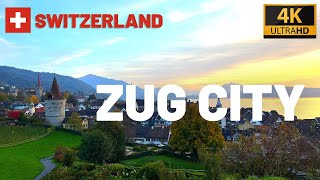 Exploring Zug City Switzerland  Kanton Zug  4k UHD [upl. by Loring]