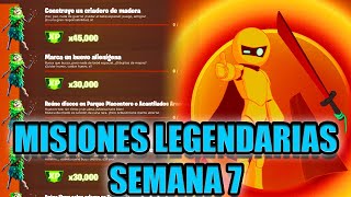 COMO COMPLETAR TODAS LAS MISIONES LEGENDARIAS DE LA SEMANA 7 DE FORTNITE [upl. by Assyral]