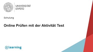 Prüfen mit Moodle Test [upl. by Ellehcyar256]