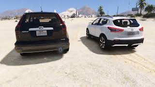 GTA 5  Nissan Rogue Vs Honda CRV Perfomance Accleration Top Speed 0  300 KMH [upl. by Dowzall]