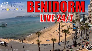 Benidorm Live Beach Cam 🇪🇸 Streamed 26th April 2024 2 [upl. by Dorej]