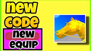 HORSE RACE NEW EQUIP CODE  NEW UPDATE NEW WORKING CODE ROBLOX HORSE RACE [upl. by Akirdnwahs]