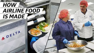 How Airplane Food Is Made to Be Served at 30000 Feet — How To Make It [upl. by Htinnek]