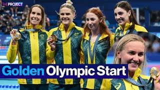 How Australia Dominated Paris Olympics On Day One [upl. by Kalin]