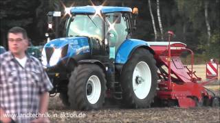 New Holland T7210 mit Horsch Express 3 TD im Einsatz [upl. by Quitt]