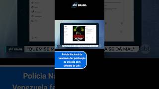 Polícia de Maduro divulga ameaça com bandeira do Brasil e silhueta de Lula  SBT Brasil 311024 [upl. by Flip17]