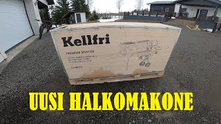 Uusi halkomakone tuli  New firewood splitter [upl. by Easton137]