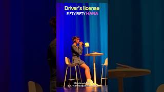 Drivers License Cover 피프티 하나 HANA FiftyFifty Concert in san francisco [upl. by Reviel]