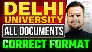 Caste Certificate CORRECT FORMAT needed to fill Delhi University 2024 form Dates Central VS State🔥 [upl. by Akir]