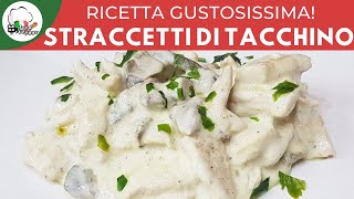 Straccetti di tacchino con philadelphia panna e funghi  FoodVlogger [upl. by Artek40]