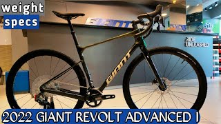 2022 GIANT REVOLT ADVANCED 1 PHANTOM GREEN MEDIUM  WEIGHT full specs on description [upl. by Forrer]